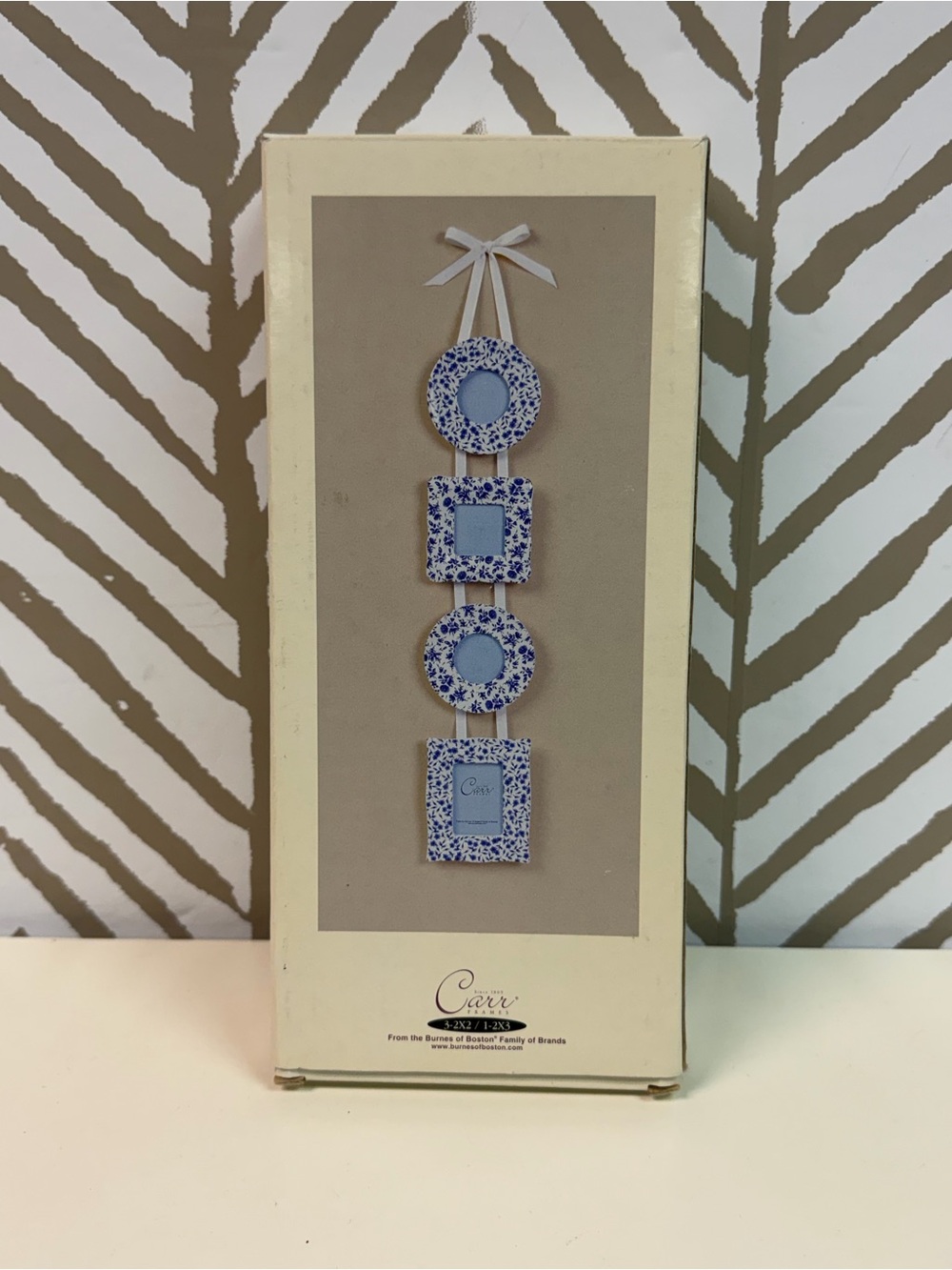 New Chinz Wall Mini Ceramic Hanging Photo Frames Blue Floral Frames